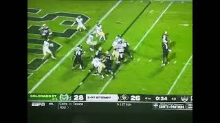 Colorado state vs Colorado cu two-point conversion to tie in 4th
