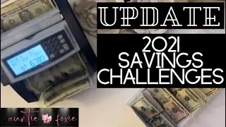 UPDATE! CASH STUFFING ALL MY 2021 SAVINGS CHALLENGES!!  ON THE ROAD TO $10K