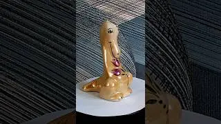 Дракончик девочка с цветами фарфор СССР ПФЗ