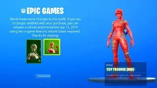 THE NEW TOY TROOPER STYLES IN FORTNITE!!! (FREE REFUND, NEW LOCKER POSES)