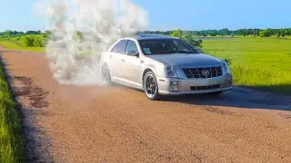 2008 Cadillac STS CRAZY BURNOUT