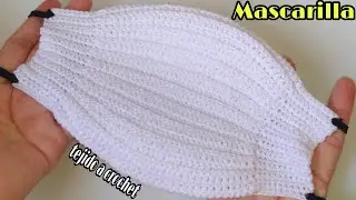 HOW TO CROCHET A FACE MASK 😷 / NON-WOVEN FABRIC / QUICK CROCHET / STEP BY STEP
