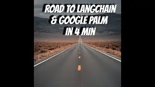 LangChain on Google PaLM in 4 Minutes (Quick-Start) - Do it yourself