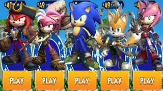 Sonic Dash - All Sonic Prime Characters Boscage Maze Sonic Rusty Rose Thorn Rose Tails Nine Knuckles
