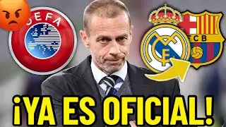 ¡YA ES OFICIAL! ¡LA UEFA LO ACABA DE CONFIRMAR! ¡GRAN ENFADO DEL MADRID! | NOTICIAS REAL MADRID HOY