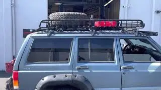 Jeep XJ Roof Mounted Spare Tire.