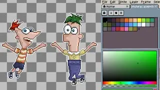 Just A Phineas & Ferb Pixel-Art Timelapse