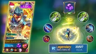 NEW❗ITEM + ASSASSIN EMBLEM FOR SABER 2023 | SABER BEST BUILD EMBLEM TERSAKIT 2022