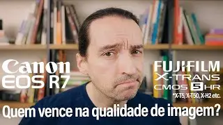 Fuji enfrenta Canon! Quem vence na qualidade de imagem? EOS R7 contra X-Trans 5 (X-T5, X-H2, X-T50)