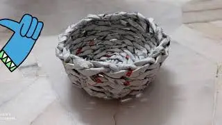 Tutorial_How to Weave Basket from newspaper.