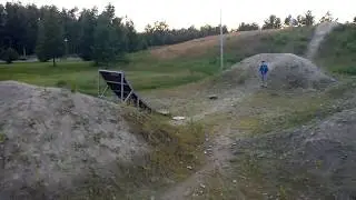 Stampede 2WD bashing  BMX track