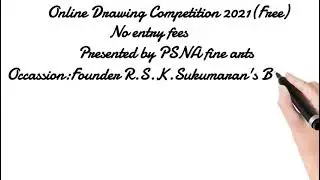 Free Online Drawing Competition 2021 With Cash prizes 🤩🥰🤑🤗