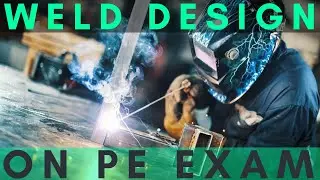 Steel Fillet Weld Design Example using AISC 15th edition | Civil PE Exam Review | Spring 2021