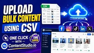 How To upload Bulk Content Using CSV