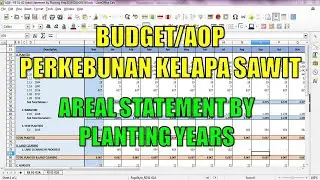 Budget Perkebunan Kelapa Sawit - Areal Statement By Planting Year (Part 3)