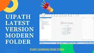 Have you installed latest version RPA UiPath Studio Modern Folder?        