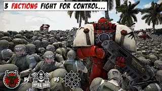 IMPERIAL GUARD  v CHAOS v  ORK WAGHH! | Warhammer 40K | MODDED UEBS2