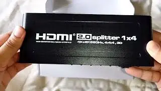 HDMI 2.O SPLITTER 1X4 UNBOXING