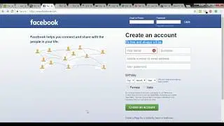 Facebook login page wire frame