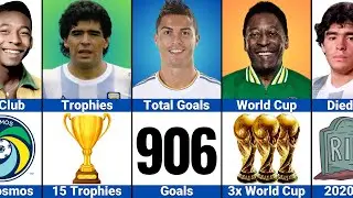 Famous Comparison: Ronaldo vs Maradona vs Pele