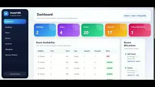 DATA BASE PROJECT ON HOSTEL MANAGEMENT | DBMS | COMPLETE FRONTEND & BACKEND