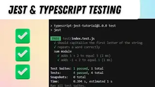 Jest and TypeScript Tutorial