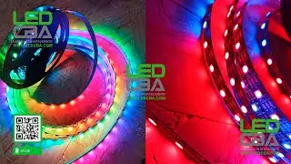 TIRA LED 5050 300 LEDS IP20 PIXEL WS2812/B LED FONDO NEGRO 2Oz Cobre 18W X M 5V PEGAMENTO 3M AZUL