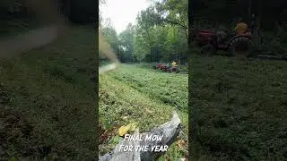 Mowing the Retreat for the Last Time This Year