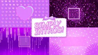 Purple makeup guru intro templates created by SIMPLY INTROS!