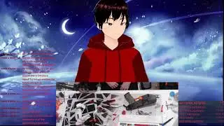 Working on my old Caliburn, Vtuber model!
