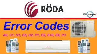 Roda Company Air Conditioner All Error Codes And Solution Troubleshooting
