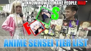 I asked Anime Fans to make a Anime Sensei Tier List
