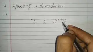 Represent -5/6 on number line