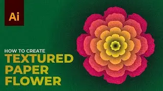 Textured Paper Flower in Adobe Illustrator | Illustrator Tips and Tricks