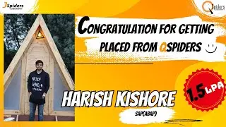 Harish kishore Placement Journey as SAP(ABAP) | QSpiders/Jspiders | Chromepet Chennai