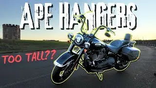 Installing Bar Craft APE HANGER Handlebars on a Harley-Davidson Heritage Classic