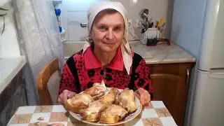 Курица в духовке на хлебе. #суфикс