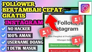 cara Tambah Follower Gratis instagram| permanent instan | terbaru 2023 🔥