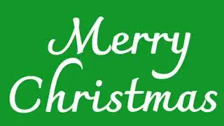 MERRY CHRISTMAS GREEN SCREEN ANIMATION (NO COPYRIGHT)