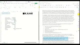 Real Estate Modeling Exam: Black and Green, Part 1 of 4