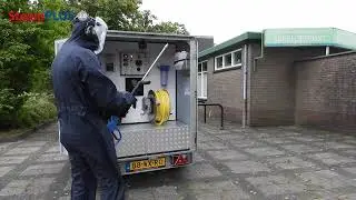 Remorque haute pression électrique de Meclean : entraînement par batterie