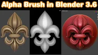How to Create a Alpha Brush in Blender 3.6 | Sculpting Brush