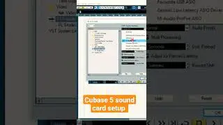 Cubase 5 sound card setup 
