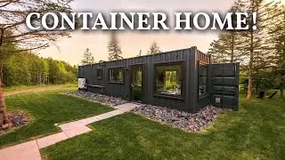 Shipping Container Home W/ Built In Sauna! Full Tiny House Tour!