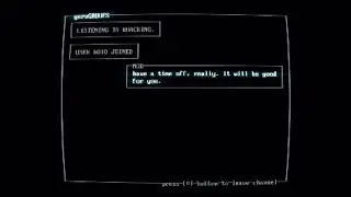 hacking chat from Super Hot.