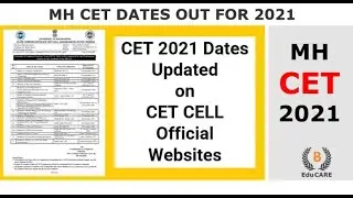 CET 2021 Dates Updated on CET CELL Official Websites