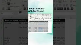 AUTOFIT ROWS AND COLUMNS 