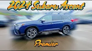2024 Subaru Ascent Premier Cosmic Blue Condensed Walk-Through 24AS3236