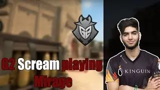 G2 Scream playing CS:GO Faceit on mirage (twitch stream)