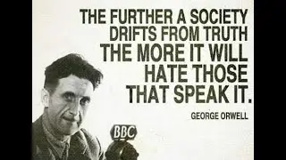 'Protesters' tearing down statue reminiscent of Orwell's 1984